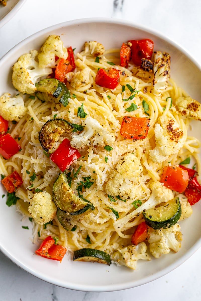 Garlic Butter Noodles with Veggies