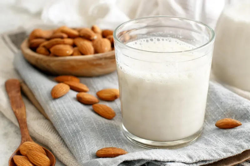 Unsweetened Soy Milk or Almond Milk (Calcium-Fortified)