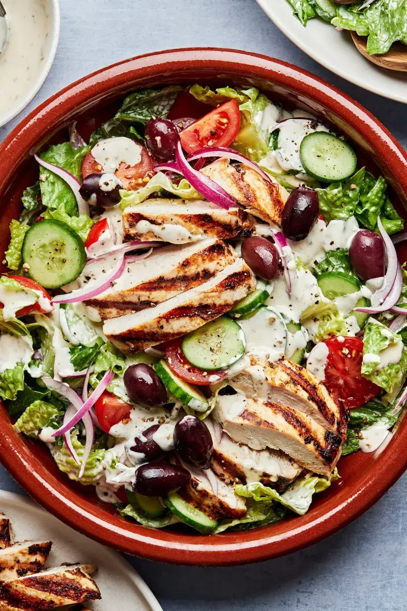 Grilled Chicken Greek Salad