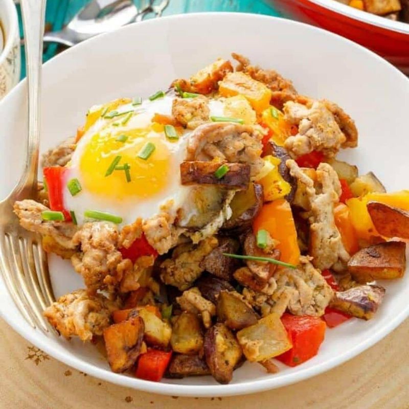 Spicy Turkey Breakfast Hash