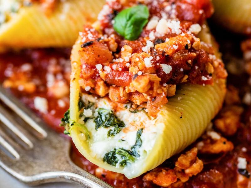 Turkey & Spinach Stuffed Shells