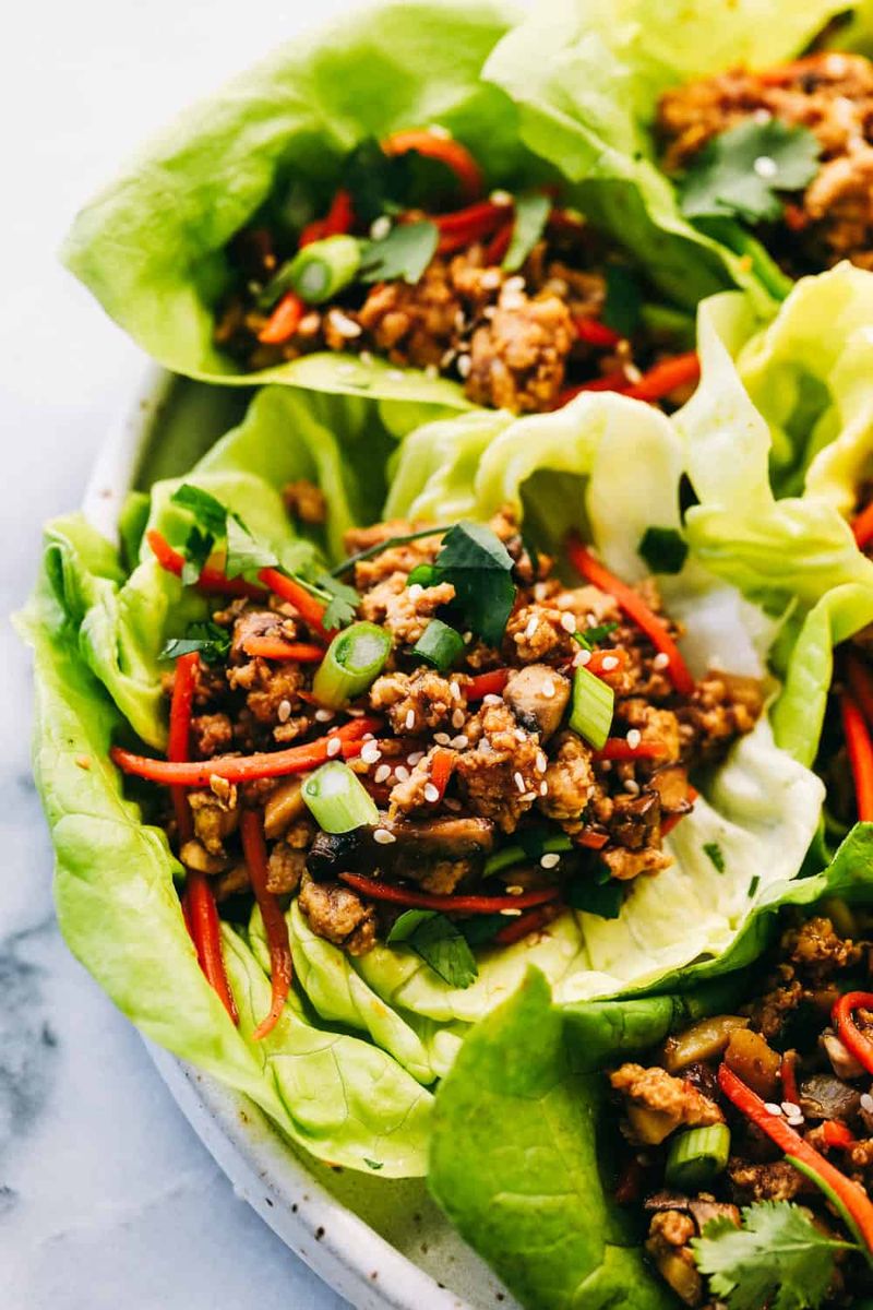 Thai-Inspired Turkey Lettuce Wraps