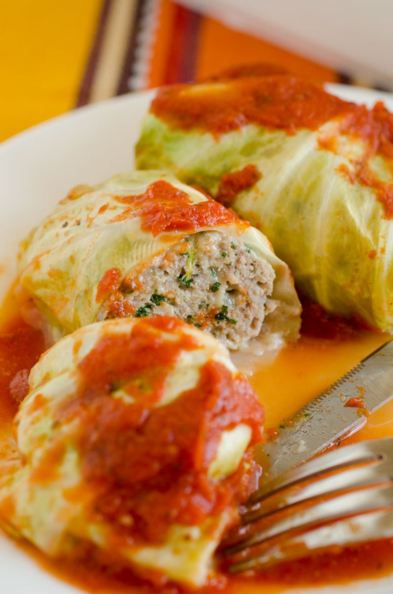 Turkey-Stuffed Cabbage Rolls