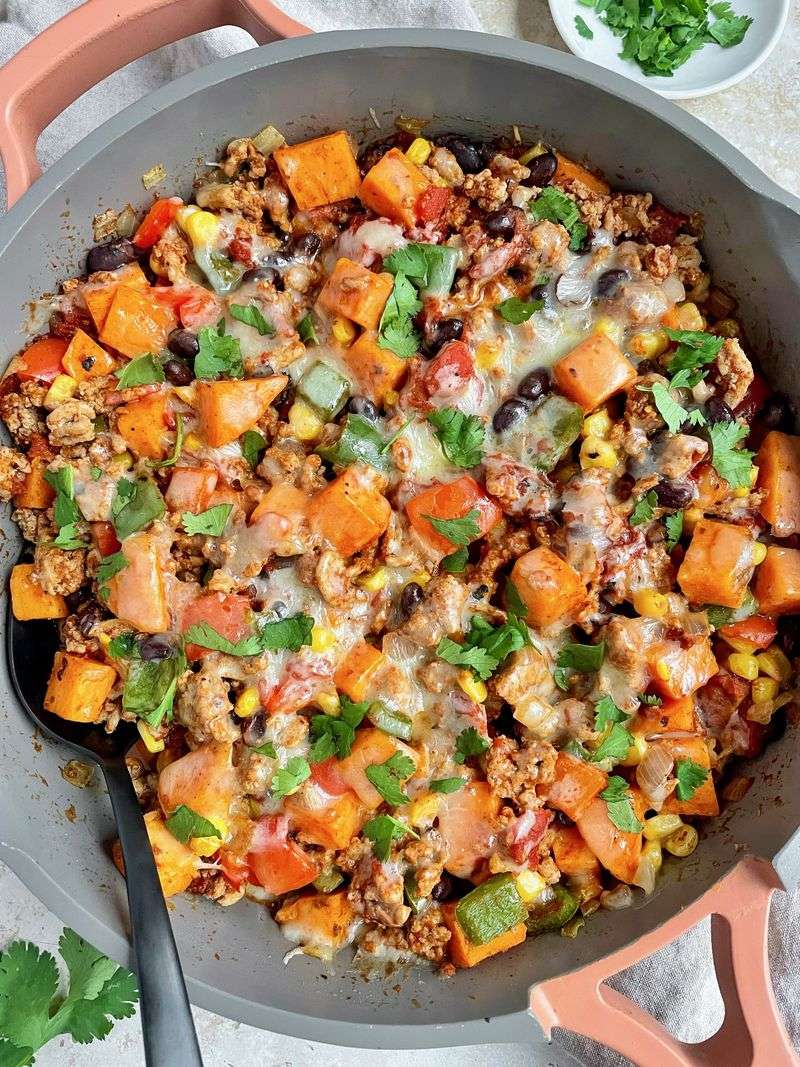 Turkey and Sweet Potato Skillet