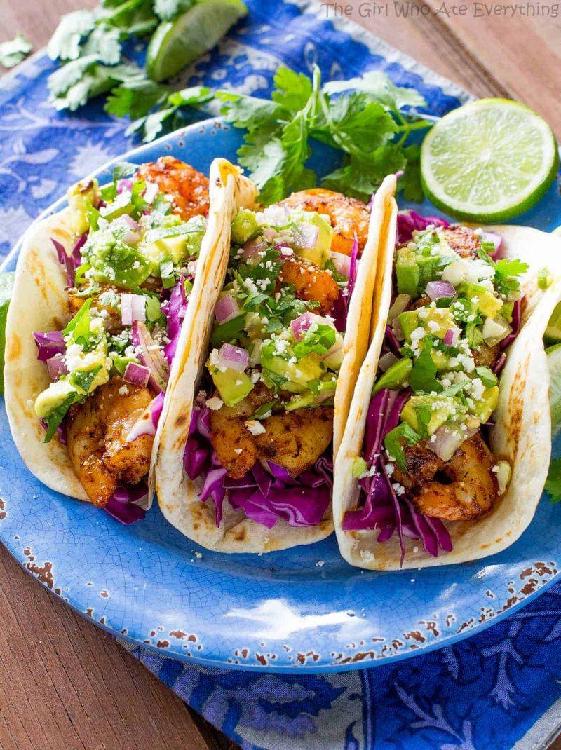Shrimp and Avocado Tacos