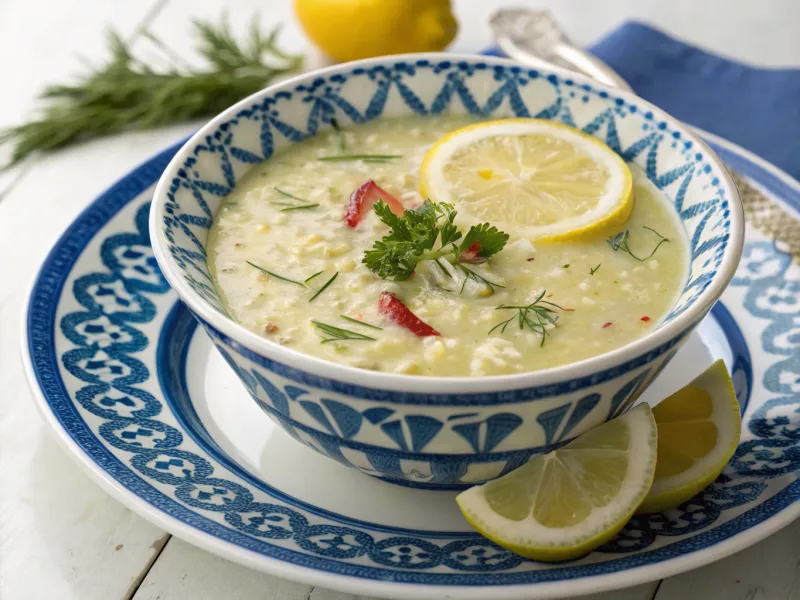 Greek Avgolemono Soup