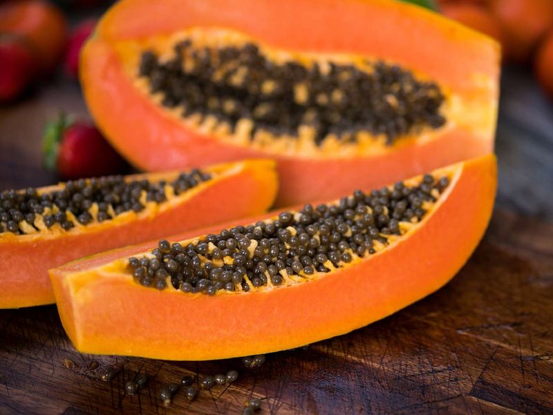 Overripe Papaya That’s Mushy and Funky
