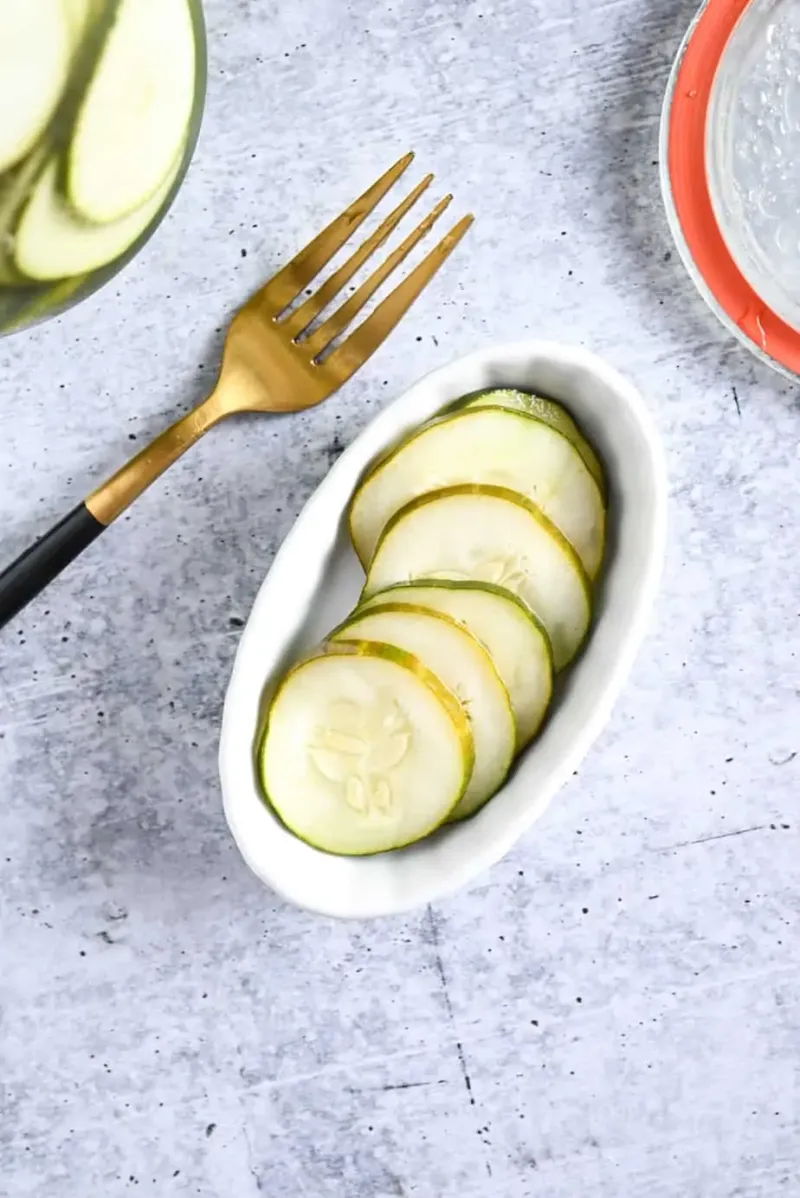 Cucumber Slices with Nothing On Them