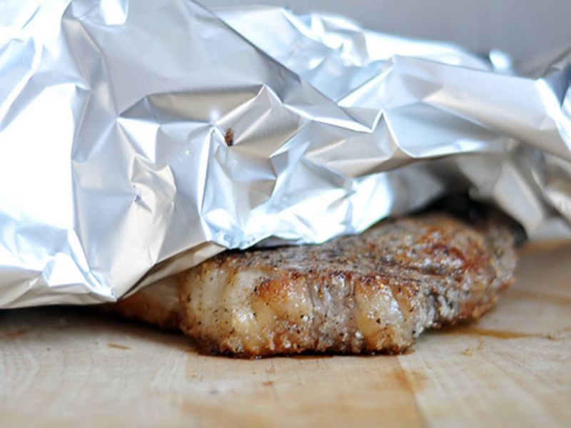 Not Letting Meat Rest After Cooking