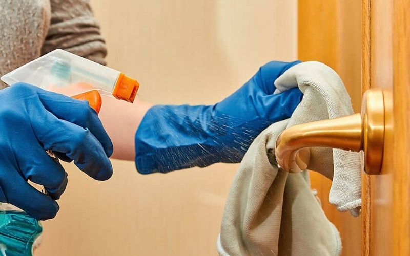 Forgetting to Clean Kitchen Handles and Knobs