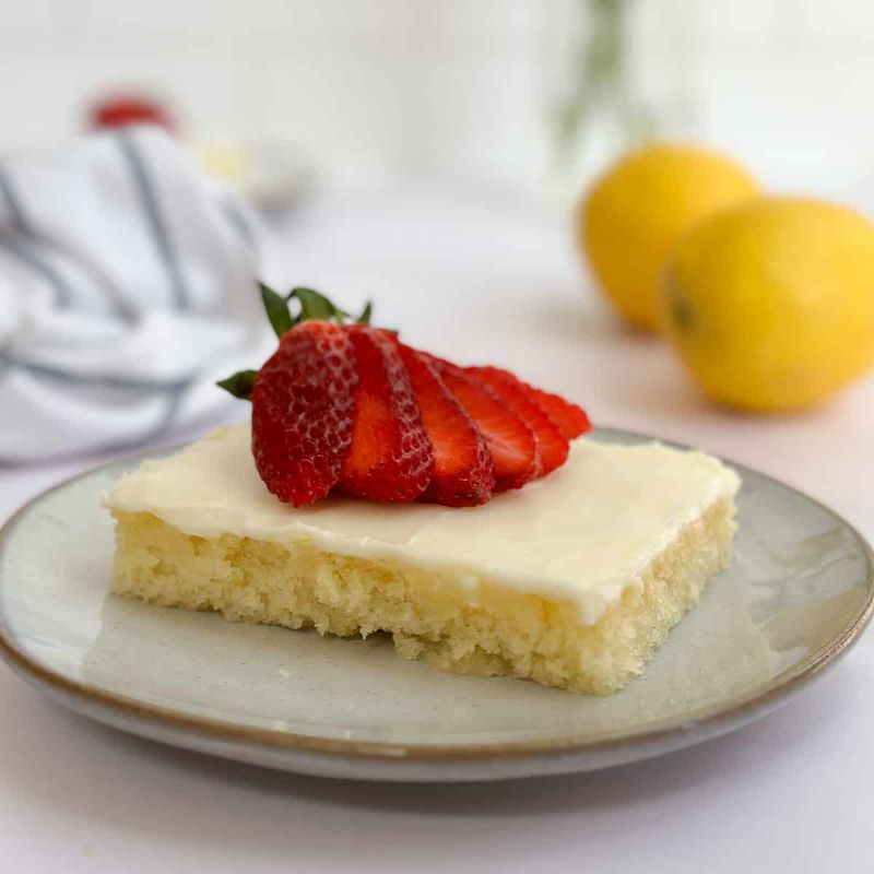 Lemon Sheet Cake with Zesty Glaze