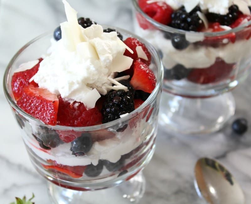 Berries & Coconut Whipped Cream