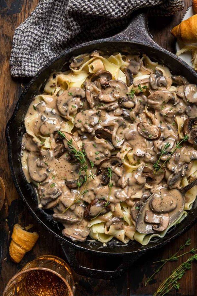 Creamy Mushroom Stroganoff