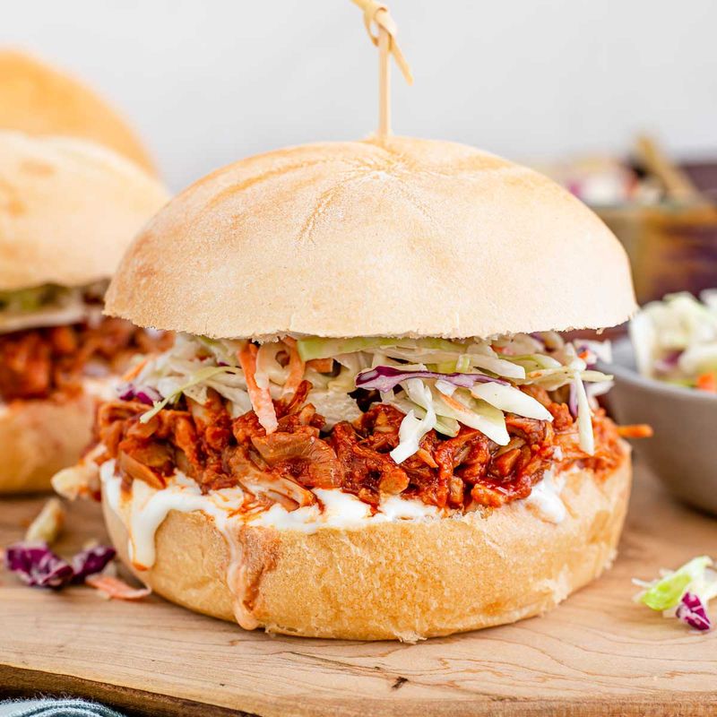 BBQ Pulled Jackfruit Sandwiches