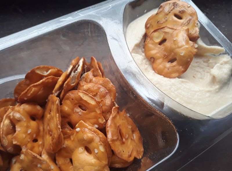 Hummus and Pretzel Chips