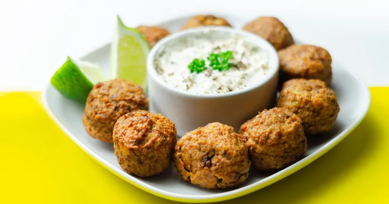 Mini Falafel Balls with Tzatziki