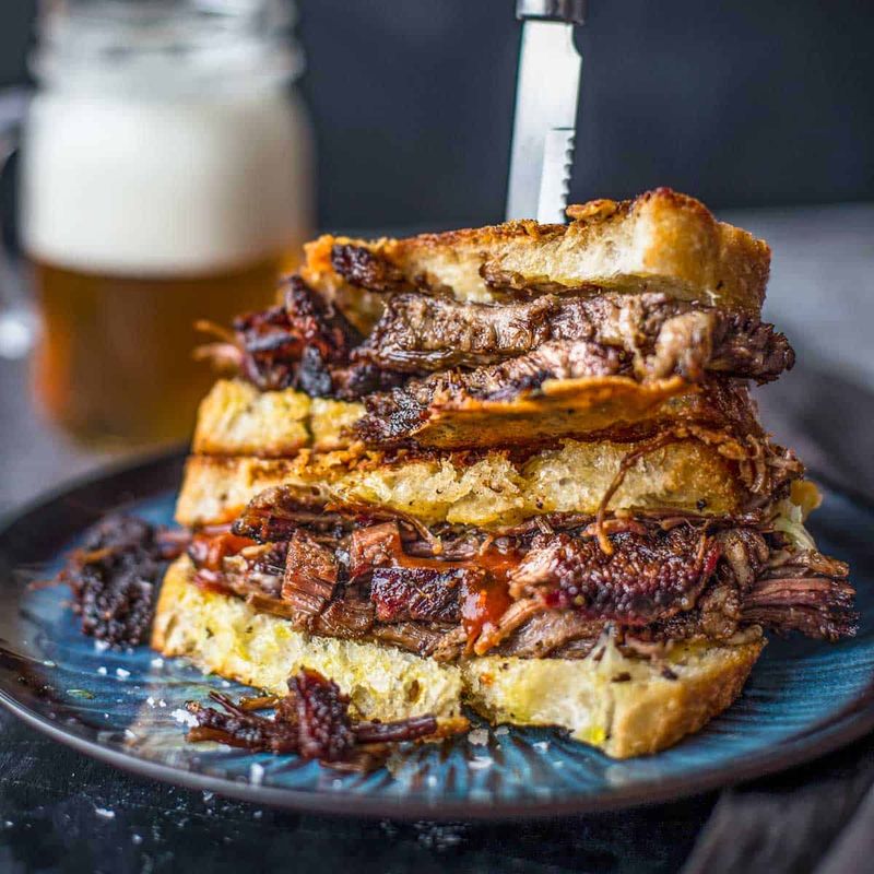 Texas – Brisket & Pepper Jack Grilled Cheese
