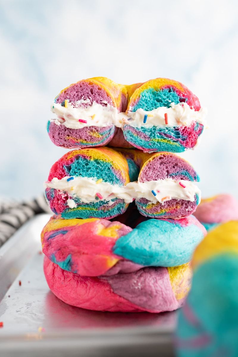 Rainbow Bagels