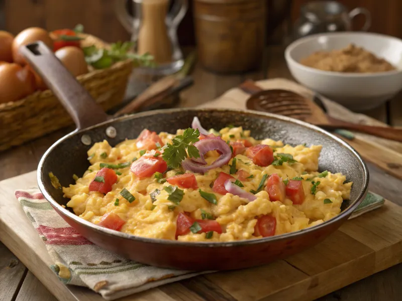 Spanish Style Scrambled Eggs