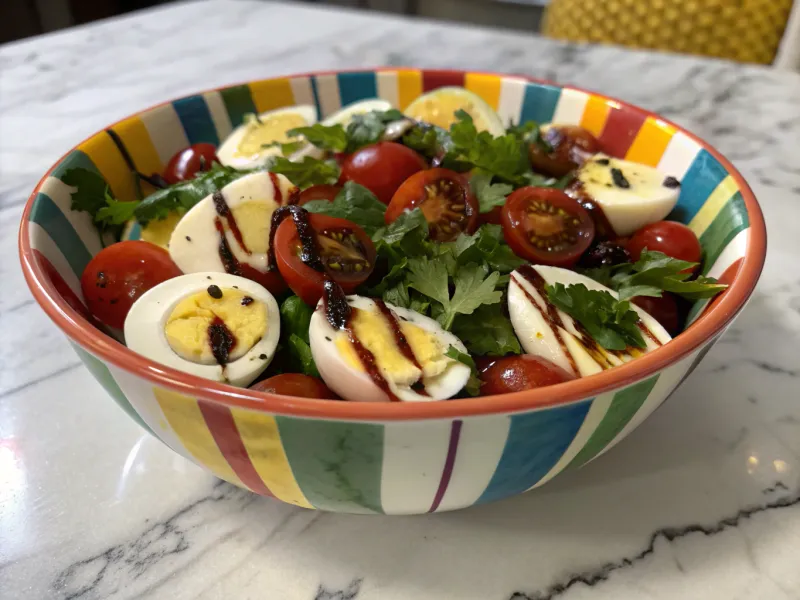 Egg and Tomato Breakfast Salad