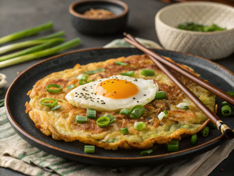 Korean Savoury Pancake with Eggs