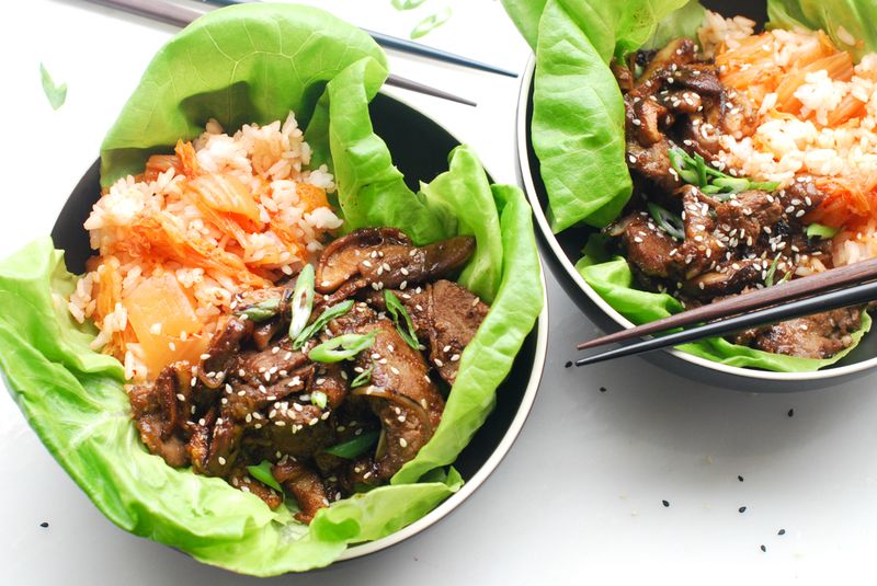 Korean Beef & Kimchi Salad