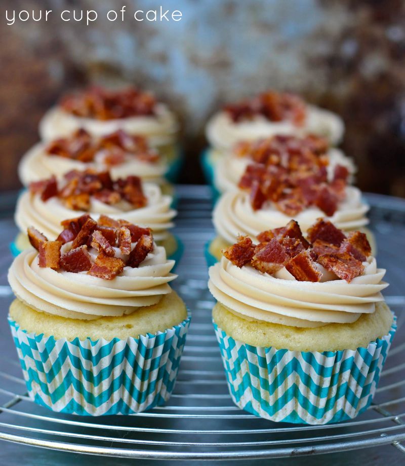 Bacon Frosting on Red Velvet