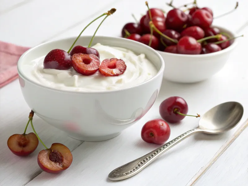 Yogurt and Cherry Breakfast Pairing