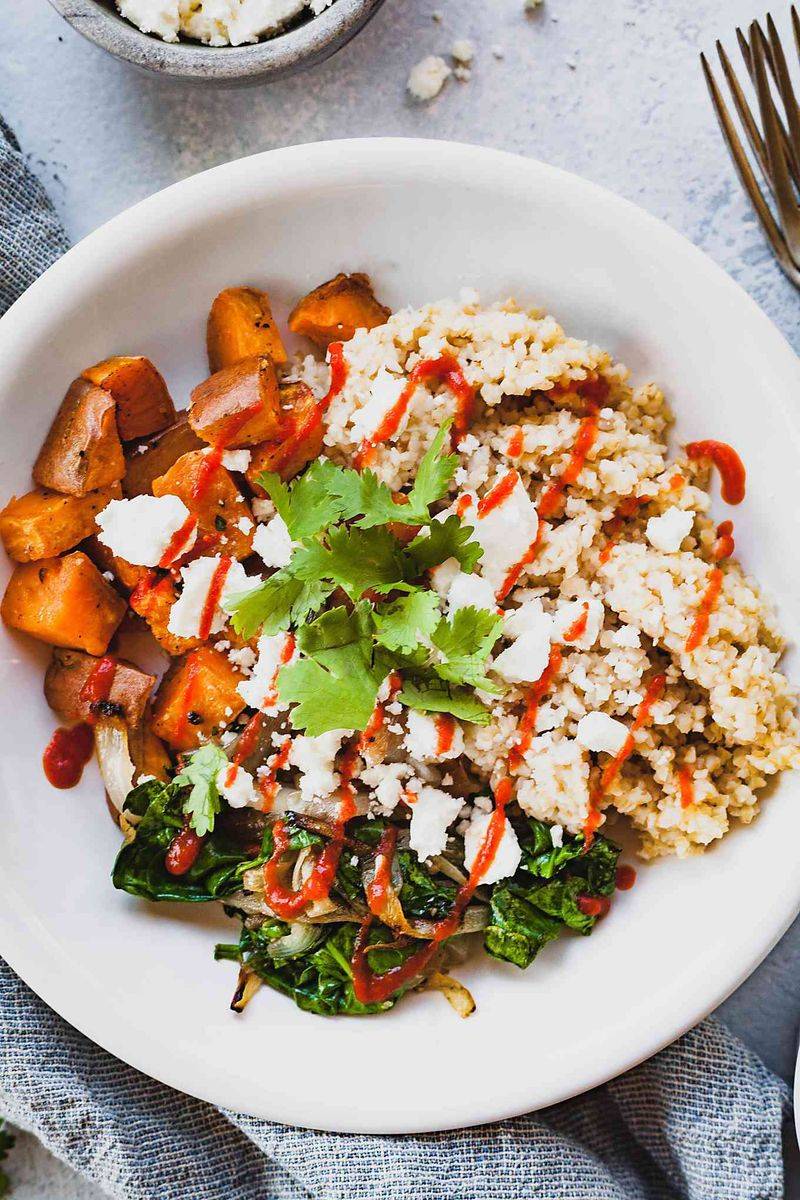 Bulgur Salad with Roasted Sweet Potato