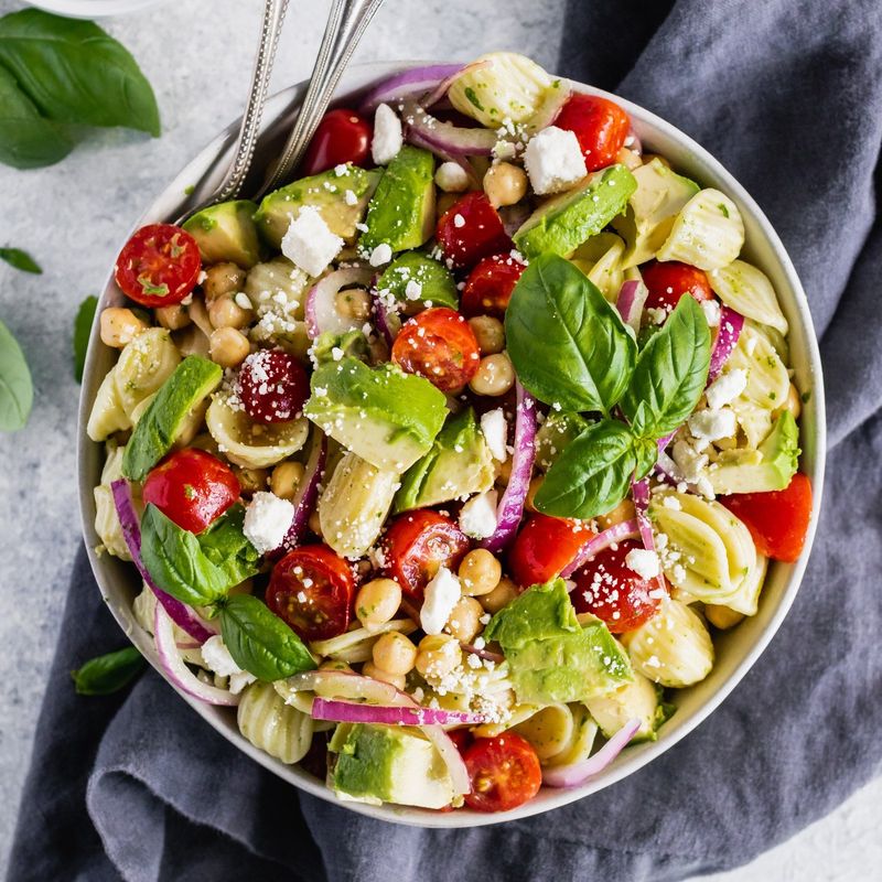 Chickpea Pasta with Cherry Tomatoes & Basil