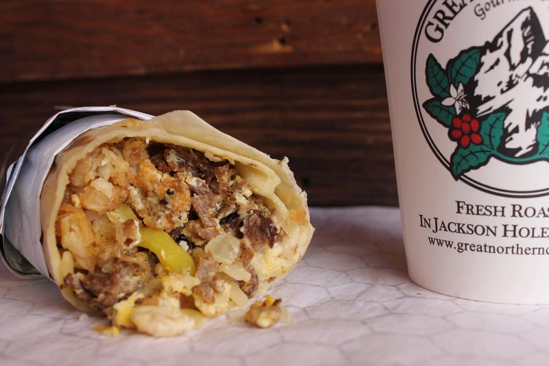 Wyoming – Potato-Filled Breakfast Burrito with Crispy Hash Browns, Egg, and Cheese