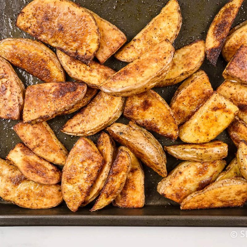 Herb-Crusted Potato Wedges