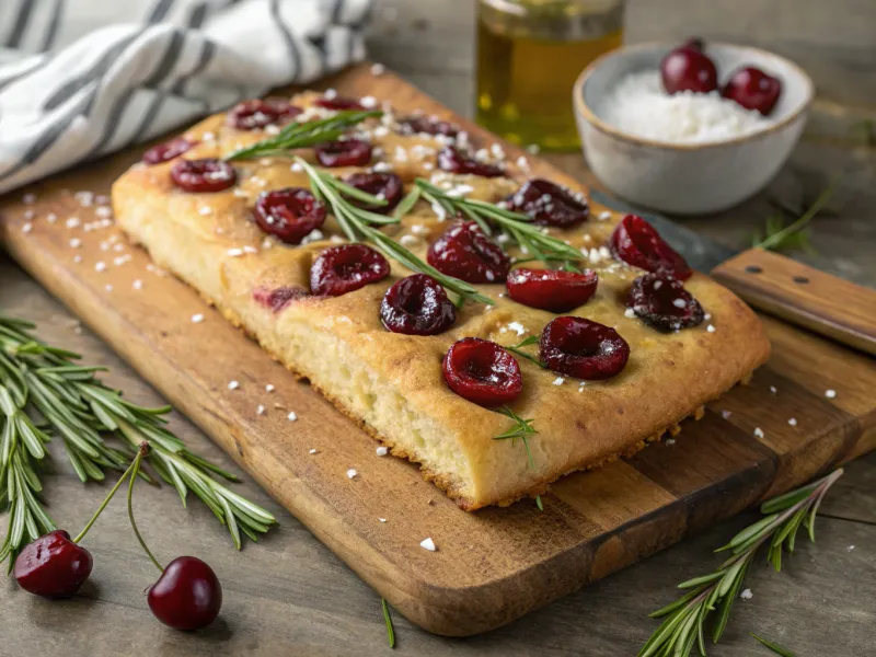 Italian Cherry Focaccia