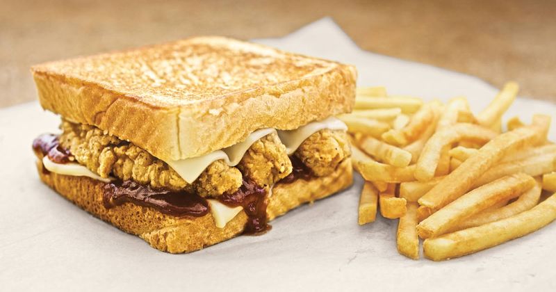 Whataburger Honey BBQ Chicken Strip Sandwich