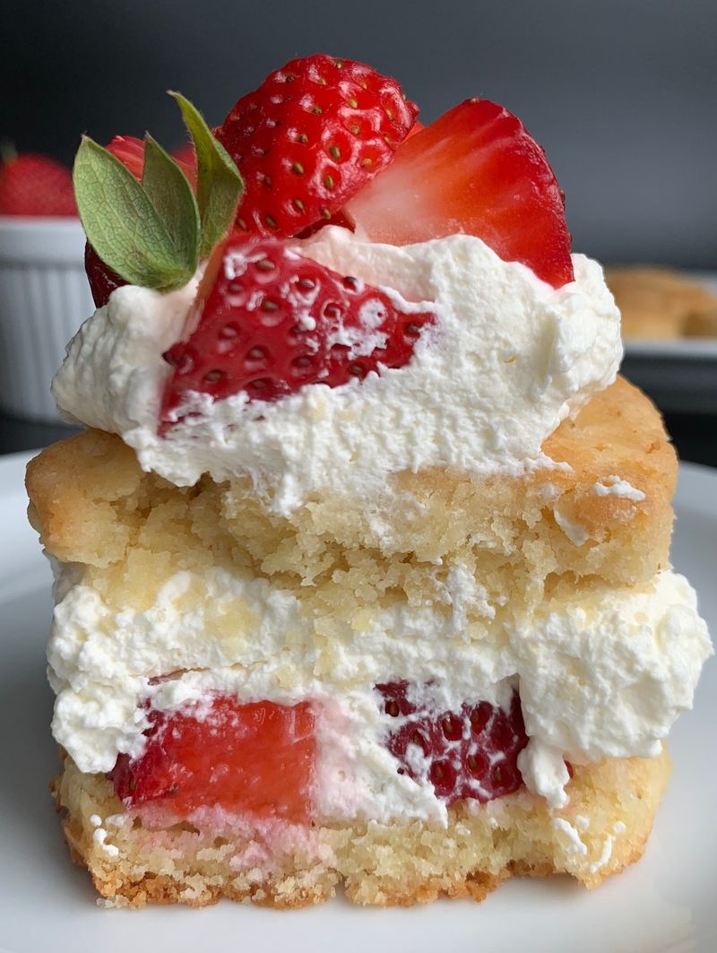 Strawberry Shortcake (Low-Carb Biscuit Base)