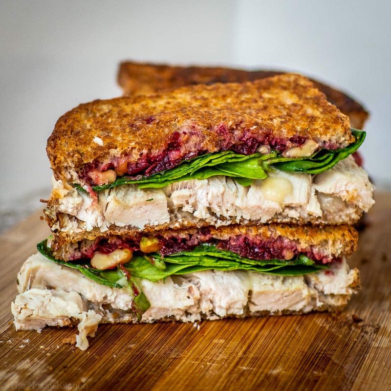 Turkey & Cranberry Spinach Sandwich