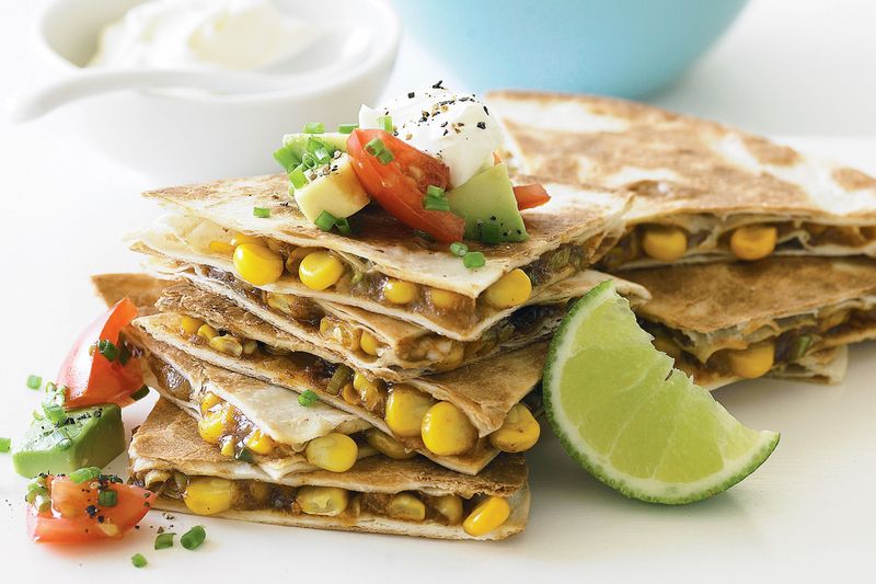 Corn and Cheddar Quesadillas