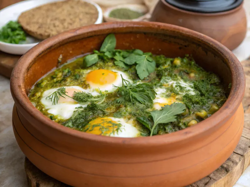 Baghali Ghatogh - Iranian Egg Stew