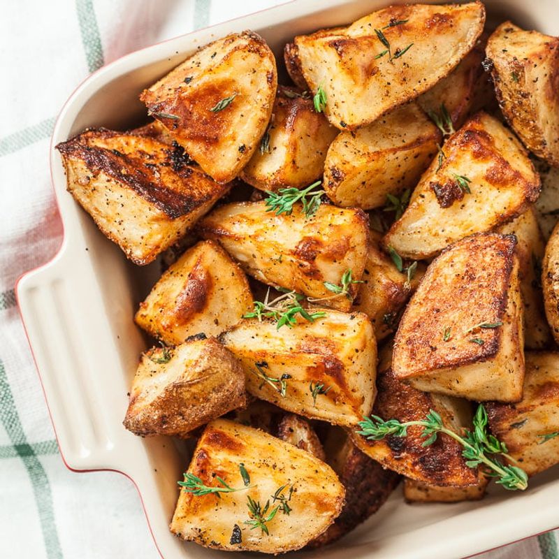Herb-Roasted Potato Wedges with Rosemary and Thyme