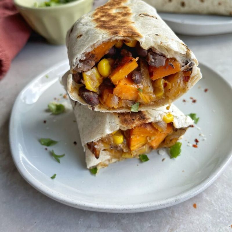 Sweet Potato and Black Bean Burritos