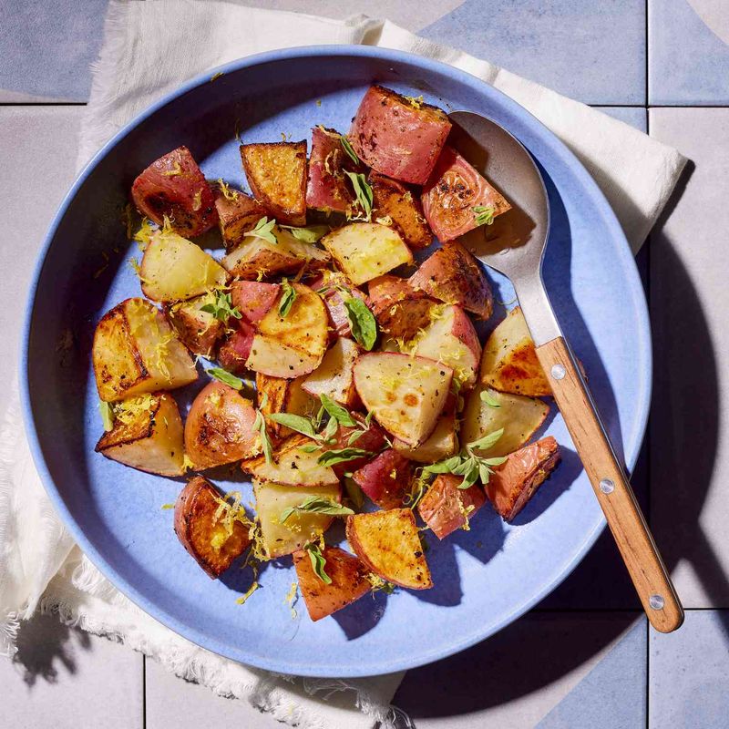 Herb-Crusted Small Potatoes with Lemon Zest