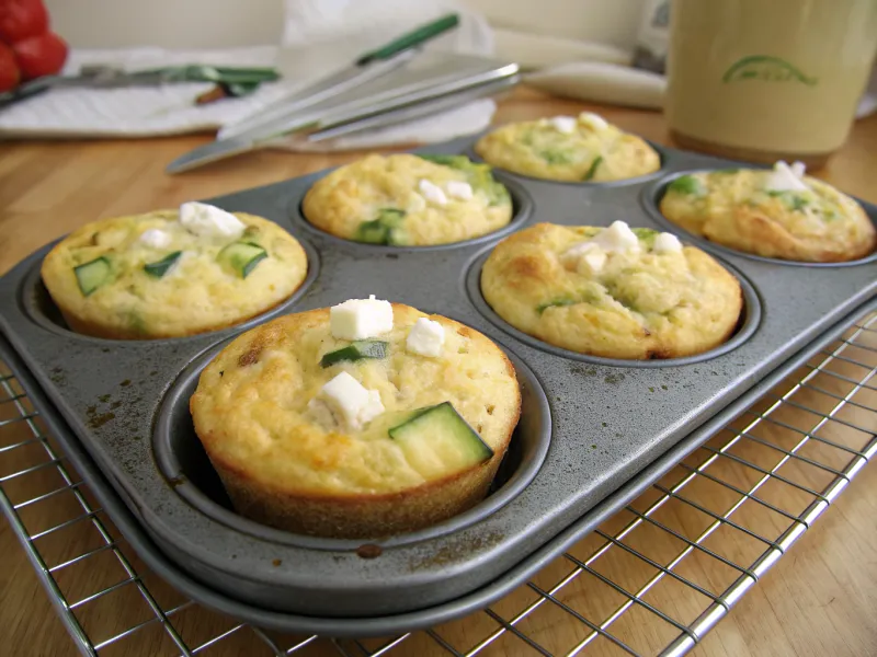 Zucchini and Feta Egg Muffins