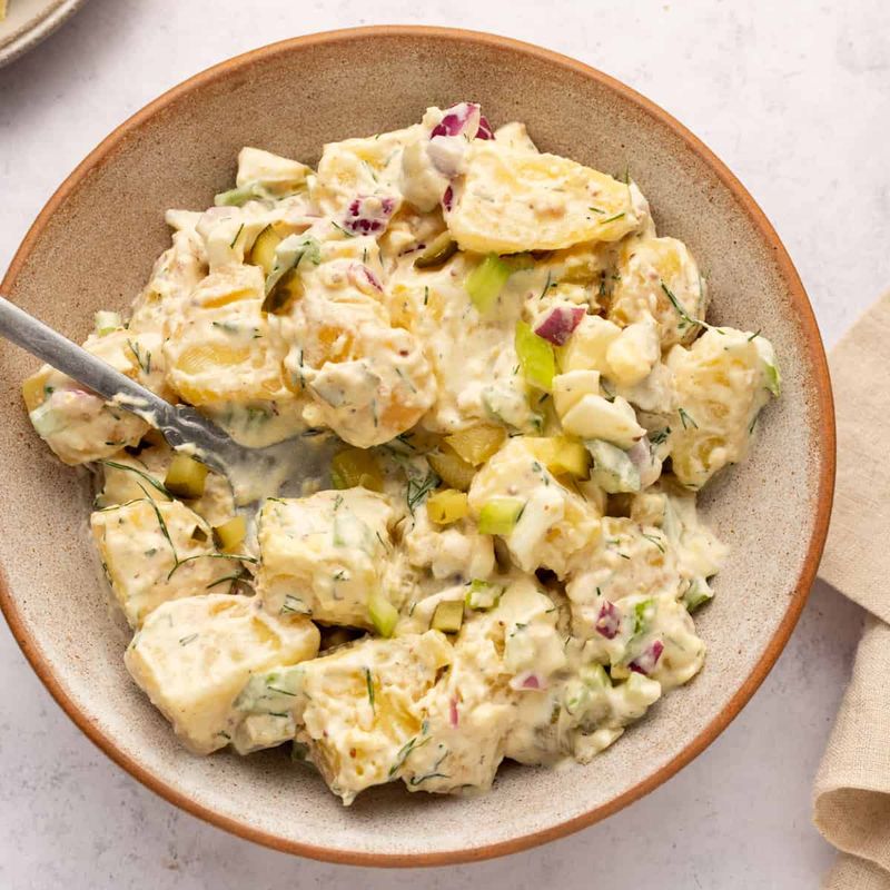 Greek Yogurt Potato Salad with Fresh Dill
