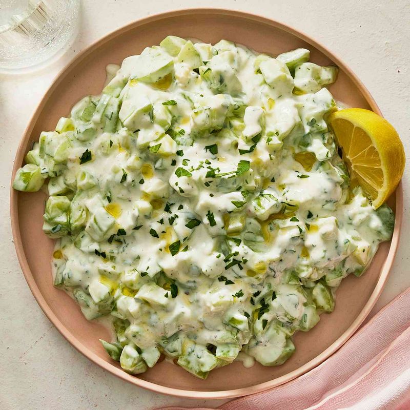 Potato and Cucumber Salad with Yogurt Dressing
