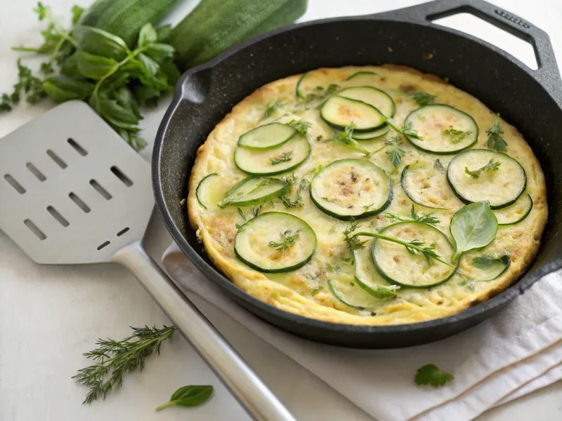 Egg White Frittata with Zucchini