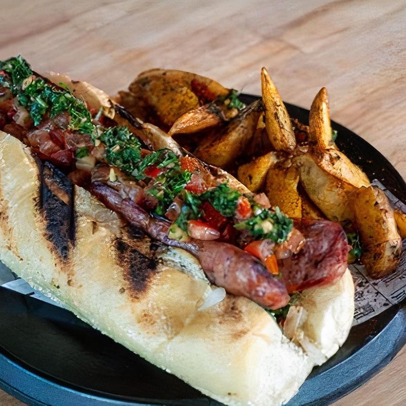 Choripán with Potatoes from Argentina