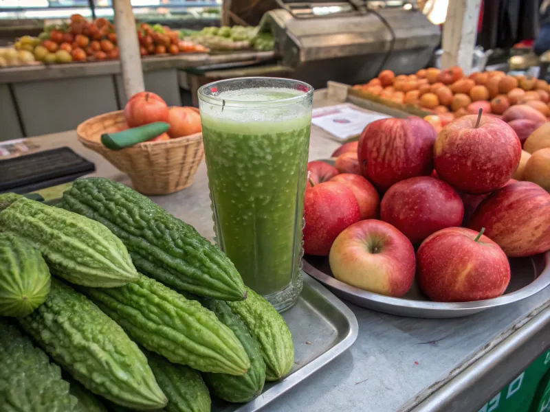 Bitter Melon and Apple Blend