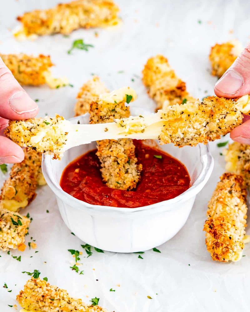 Air Fryer Mozzarella Sticks