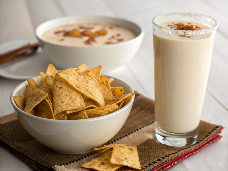 Tortilla Chips and Horchata