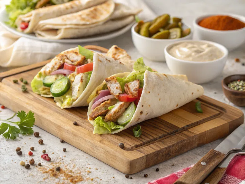 Chicken Shawarma Wraps